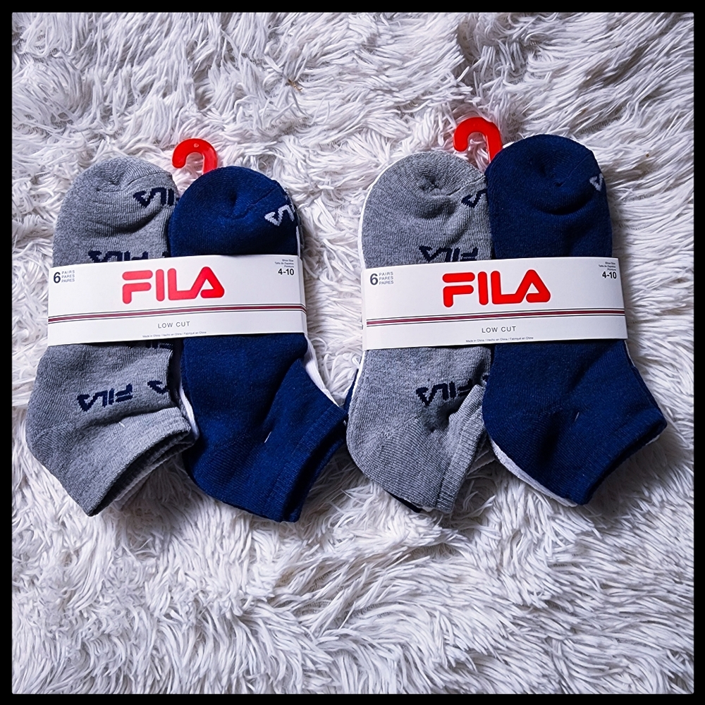 12 Pairs of Fila Low-Cut Socks